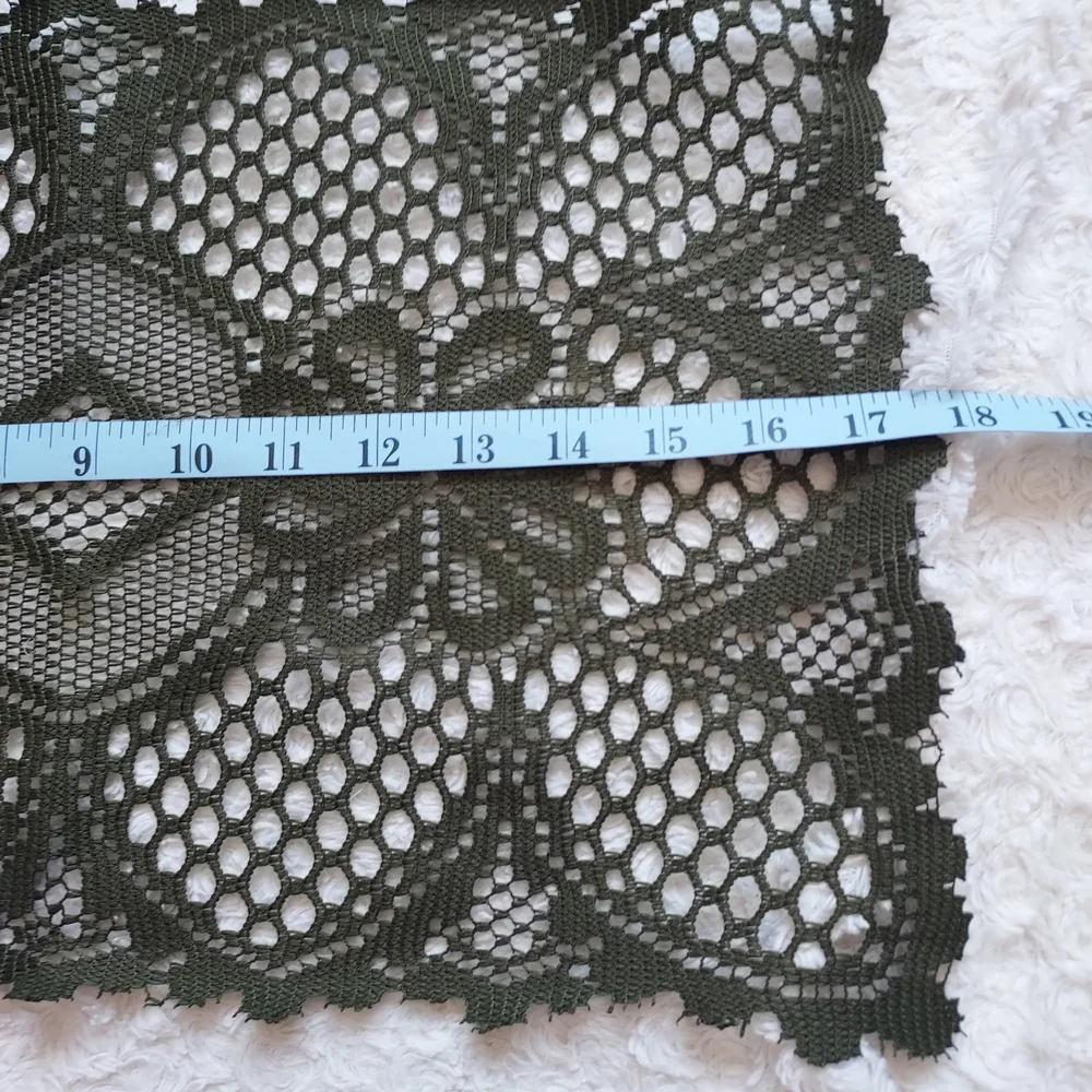 Elegant Olive Green Crochet Table Runners Set Of 5 Holiday Grandmacore Fancy